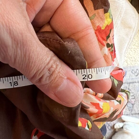 Soft Surroundings brown floral pull over tunic PS - Picture 10 of 13